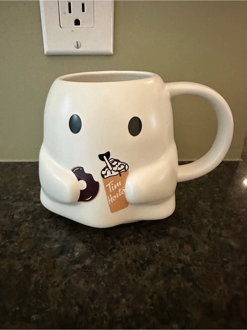 Tim Hortons White Ghost Mug